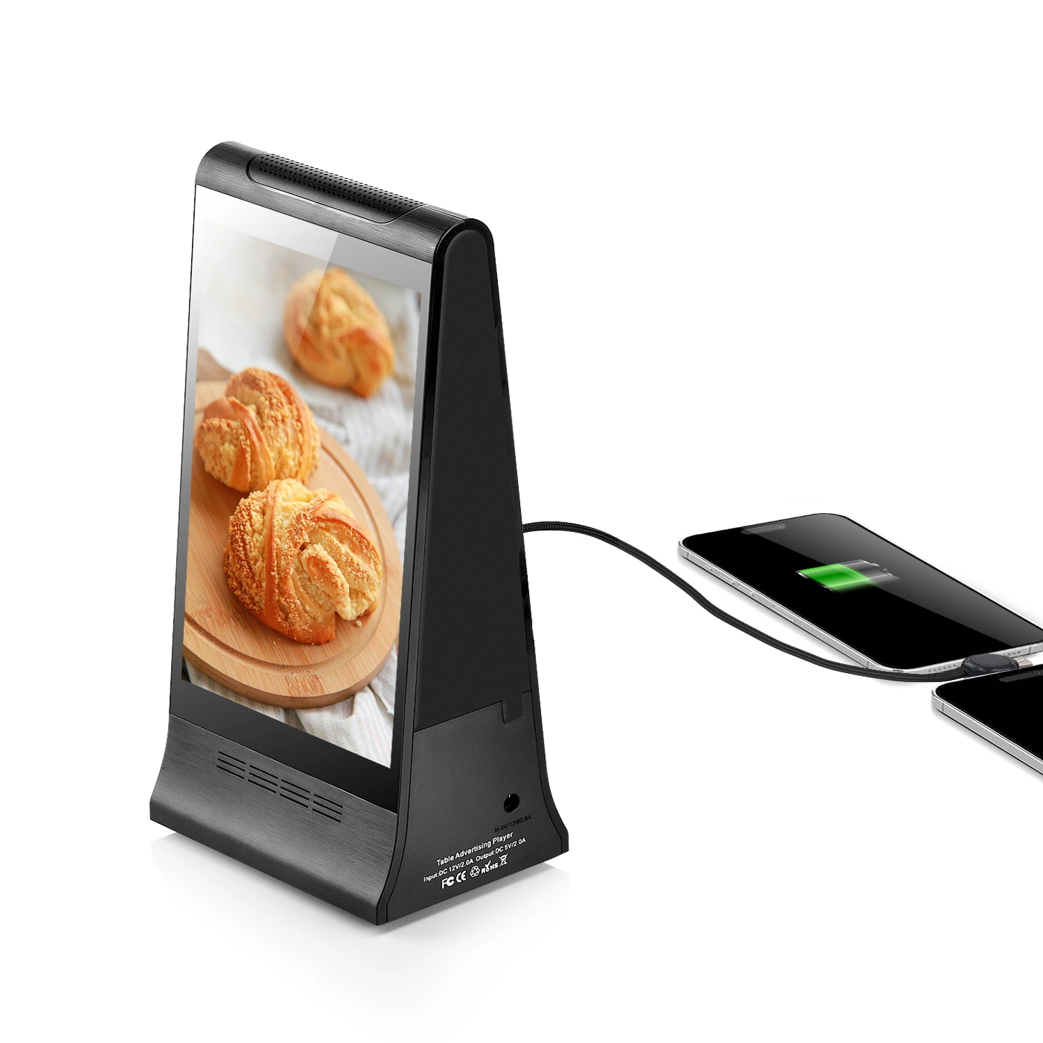 RK3568 HD 8 Inch Advertising Screen Double sided Digital Signage Display Table Top Stand Lcd Advertising Display