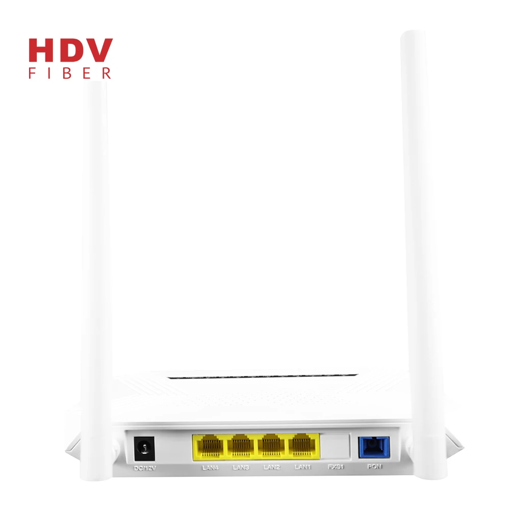 Wholesale Price  1GE  3FE  WiFi 2.4ghz 4 port 2 Antenna FTTH FTTX Fiber Equipment FTTH Compatible Gpon Epon Xpon ONU
