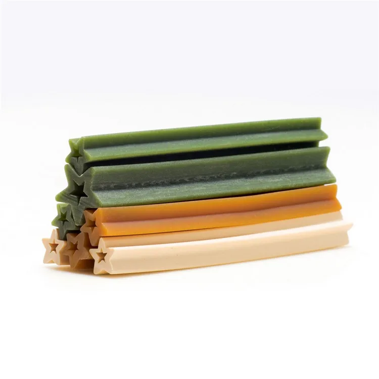 pet supplier custom organic dog treats Hollow Star Sticks Shaped  rawhide dog chews for dogs