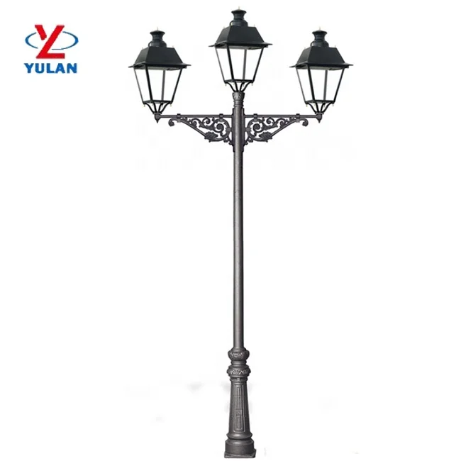 European style garden led lamp poles customized lamp posts
