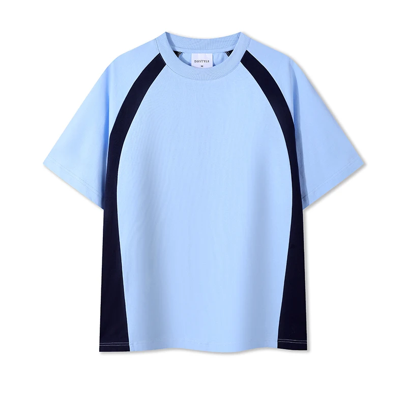 240gsm  color matching cotton t-shirt Mens blank cotton tshirt plus size breathable all over puff printing t-shirt