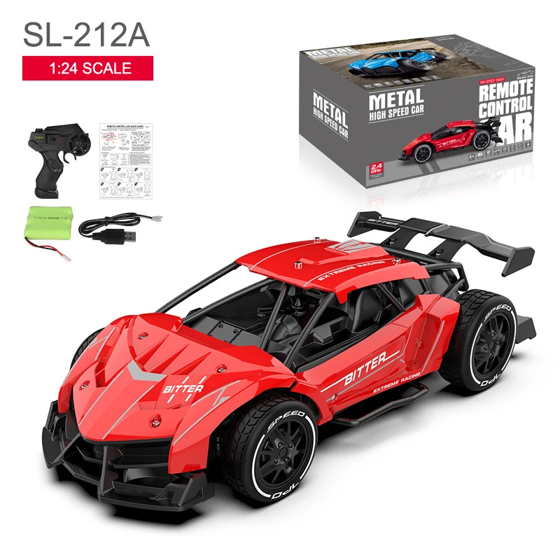 1:24 Alloy Material 2.4G Remote Control Sports Car Various Styles Of Radio Control Drift Cars Gifts For Boys Stunt Drift Car Toy