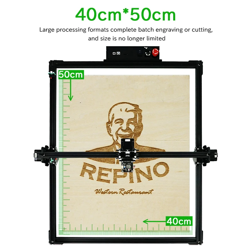 CNC Commarker T1 Max 40W Laser Cutter 40X50cm Large Lazer Engraving Machine portable Tombstone Engraving Machine