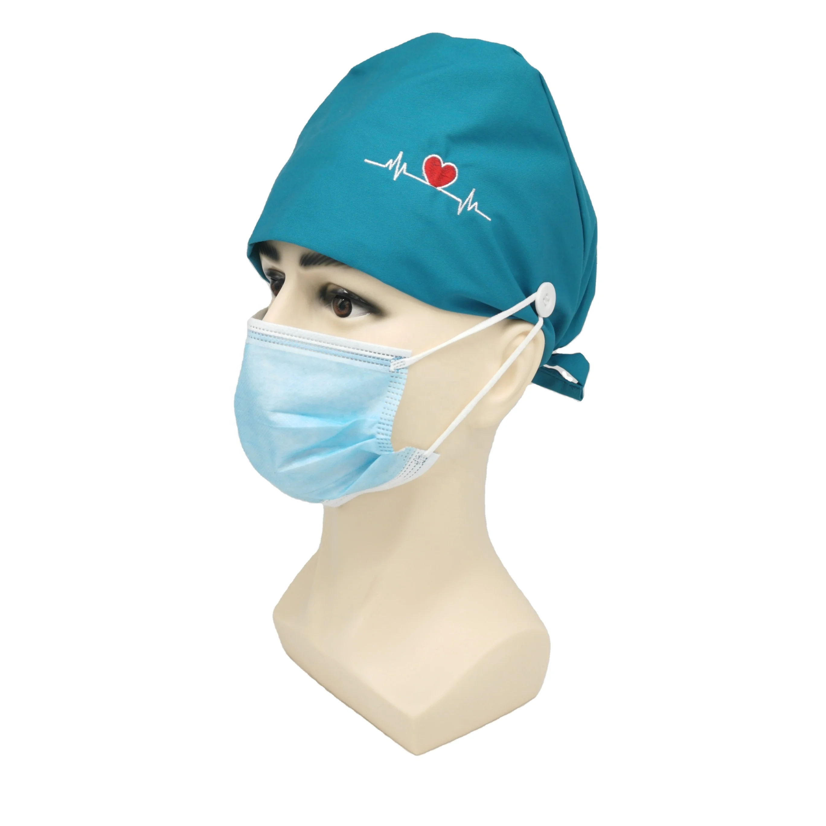 
surgical custom caps hospital uniforms embroidered cotton nurse hats work caps 