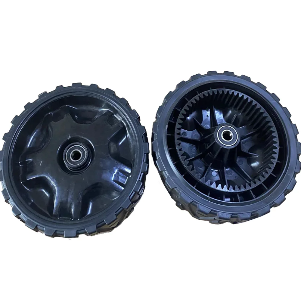 9 inch plastic PVC wheel lawn mower wheel