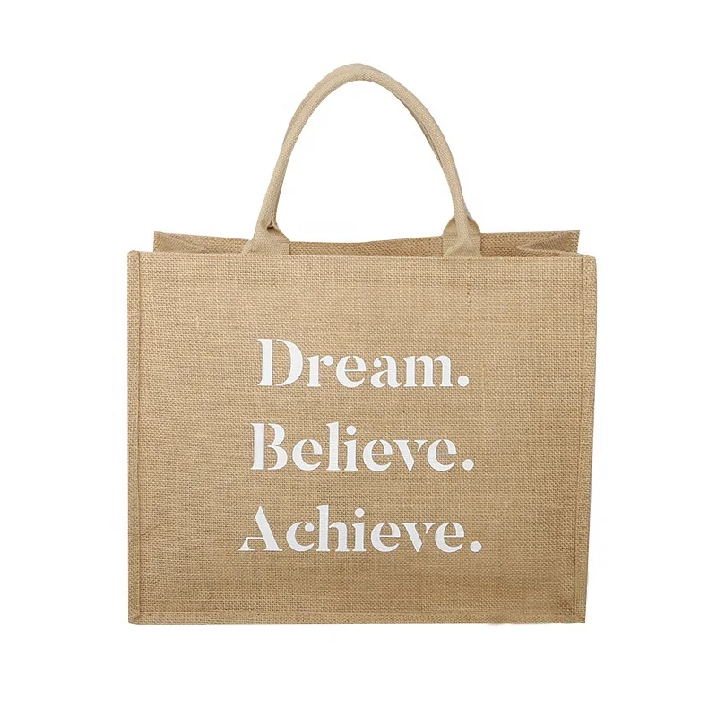 Wholesale Natural Linen Wedding Sacks Gunny Packaging Gift Shopping tote Burlap jute bag