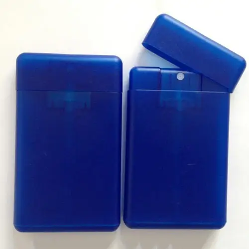 Wholesale colorful 20ml empty plastic fine mist credit card perfume spray bottle sprayer custom hot selling