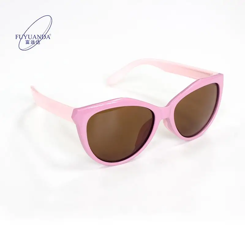 2024 Unisex  Sunglasses White and Pink Customizable round Frames UV400 Lenses Cute Plastic Sun Glasses for Boys and Girls