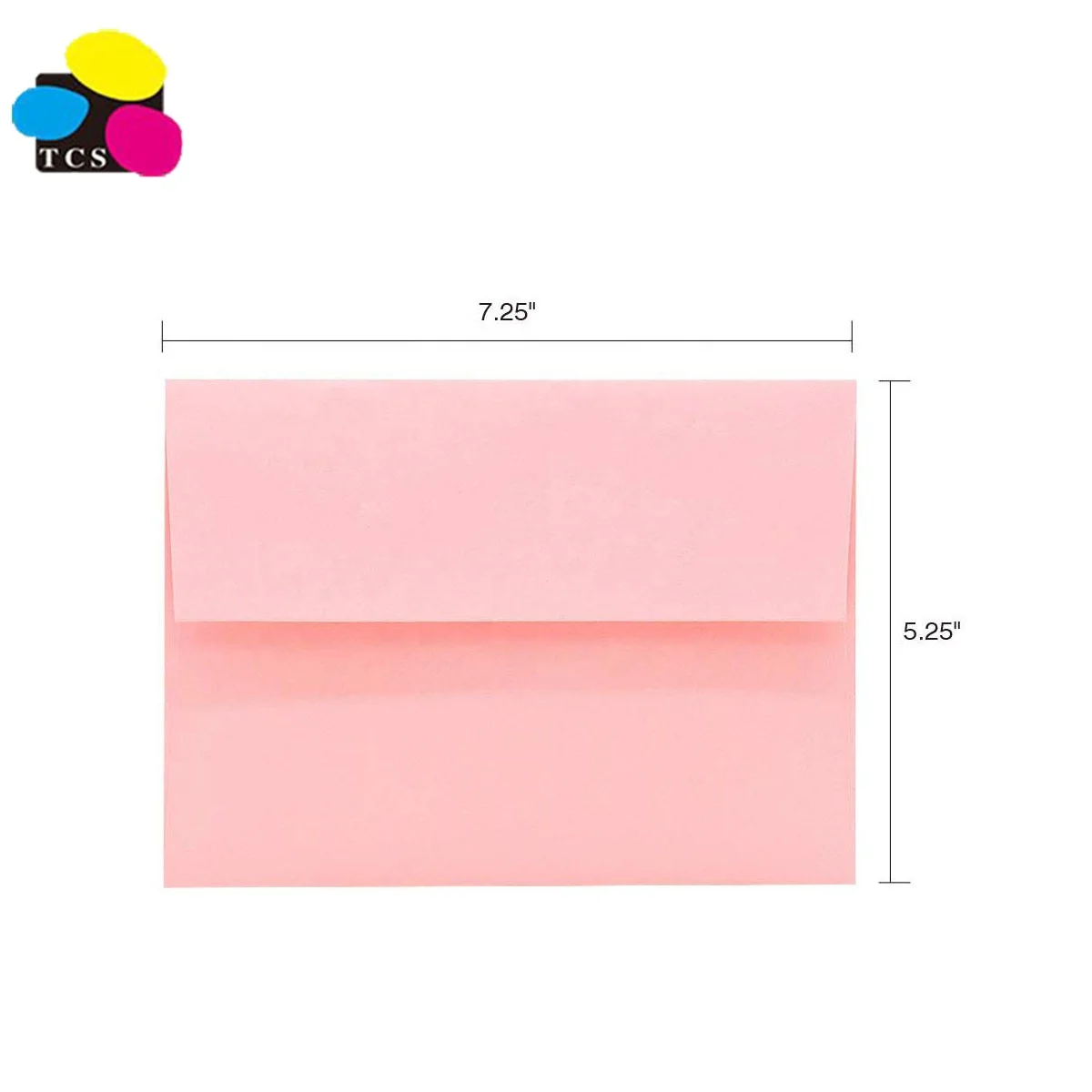 Professional Manufacturer 100 Pack 120 GSM Letter Paper A7 Pink Pastel Invitation 5x7 Envelope For Parties