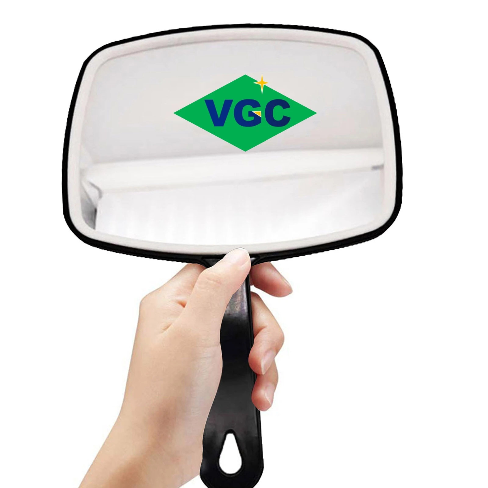 VGC Low Price Cosmetic Mirror in Hand Make Up Plastic Mirror TV Shape Hand-held Mirror