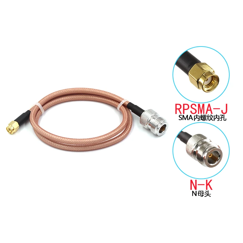 RF Cable Connector RG142 Coaxial Cable L16 N female 4hole flange To SMA Male Connector SMA To N Right Angle Crimp RG142