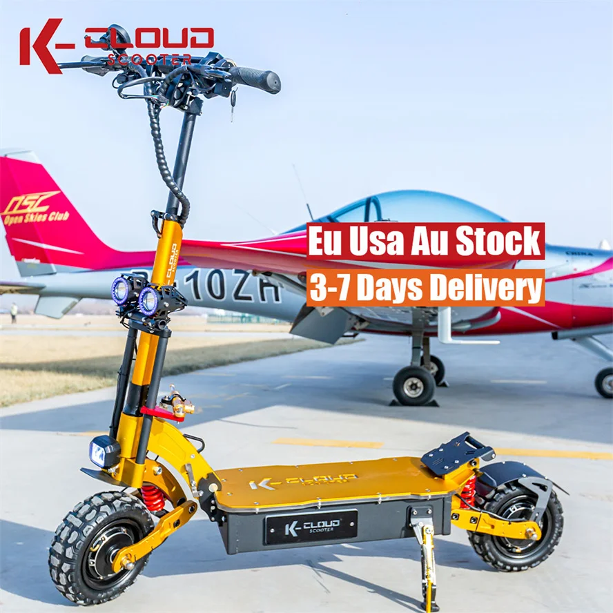 Fast Shipping EU US AU Warehouse 5600W 6000W Adult 11 Inch Offroad 60V Electric Scooter Fast Trottinette Electrique