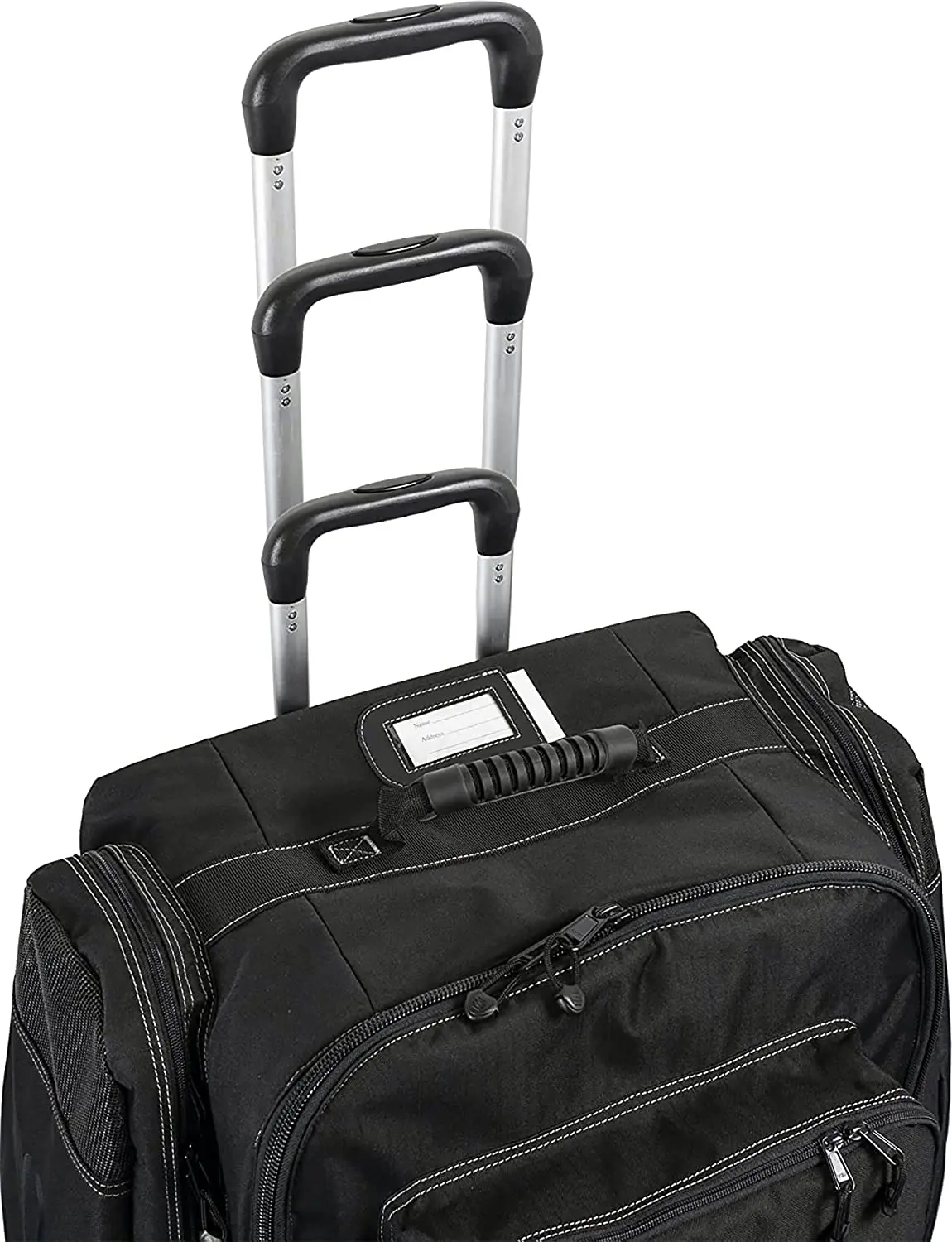 4-Wheel Spinner Luggage with USB Port Basics Ripstop Wheeled Travel Duffel Bag 30 Inch Multi-Pocket Upright Rolling Duffel Bag