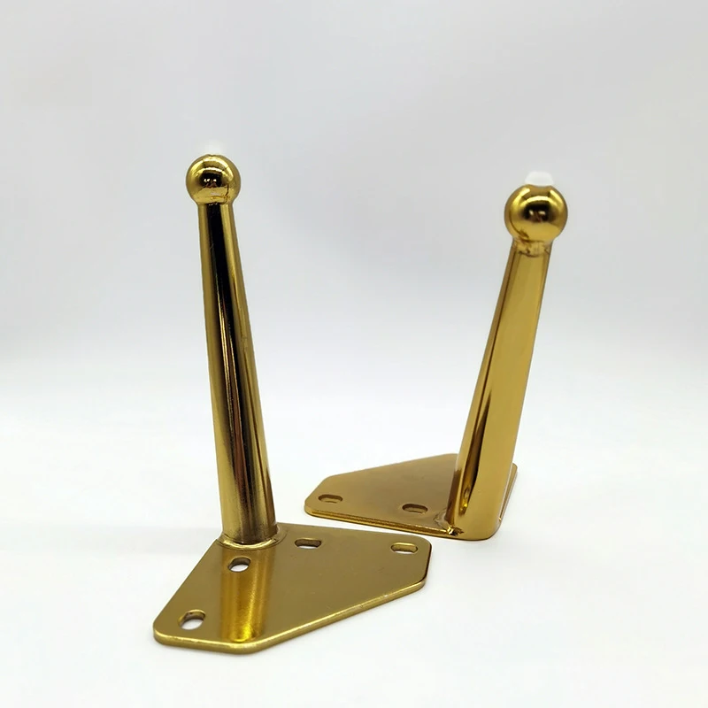 Новинка 03 1158 фурнитура WELLTOP современные ножки мебели прямые конические железные золотые для дивана