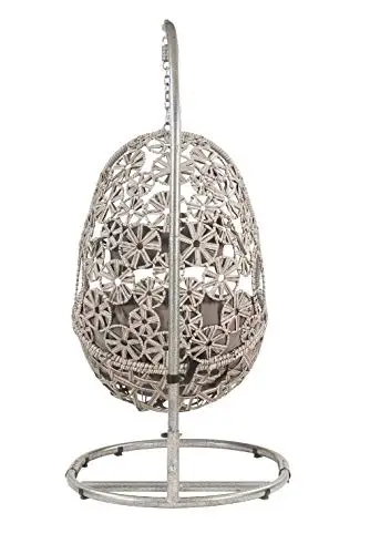 Wholesale European Style Outdoor Furniture Modern Luxury Patio Garden Balcony Rattan Adult Egg Swing Chair Seat with Stand