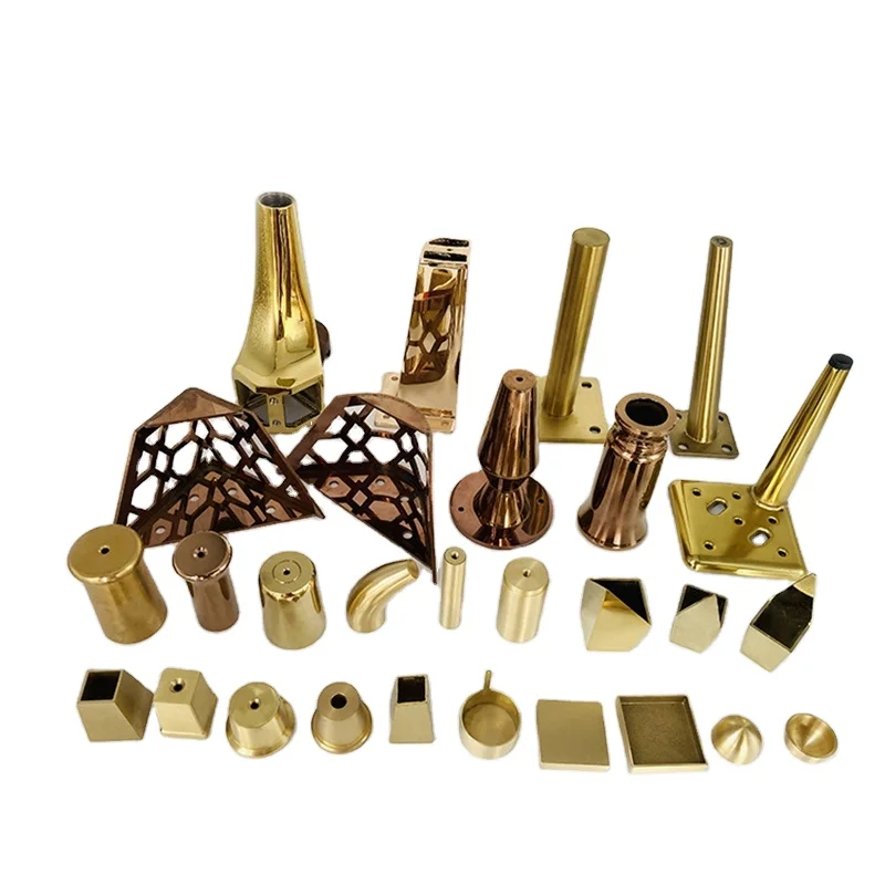 Hoone мебельные Чехлы для ножек диванов, стульев, столов, различных размеров, Золотые Квадратные Чехлы для ножек стульев для патио, мебели