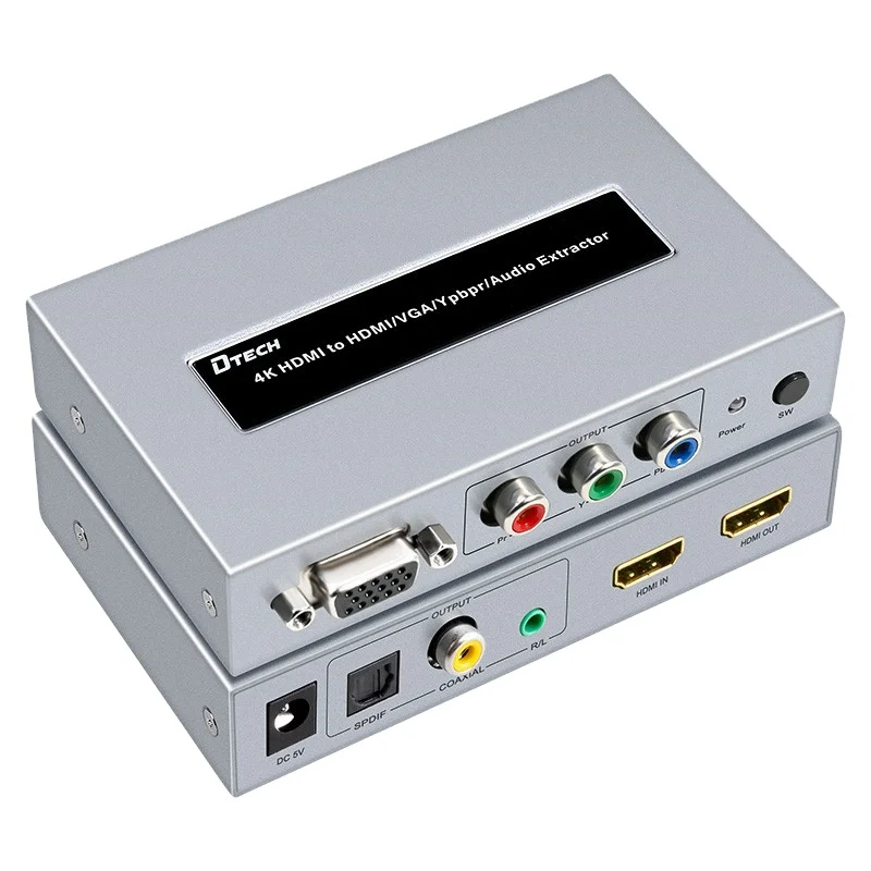 4K Hybrid converter HDMI to HDMI+VGA+ YPBPR+ audio separation