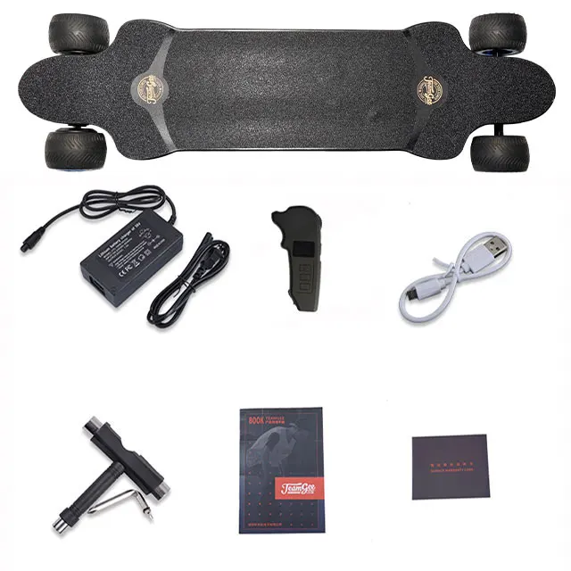 Factory price overseas warehouse remote control long e-skateboard canadian maple wood longboard complete electric