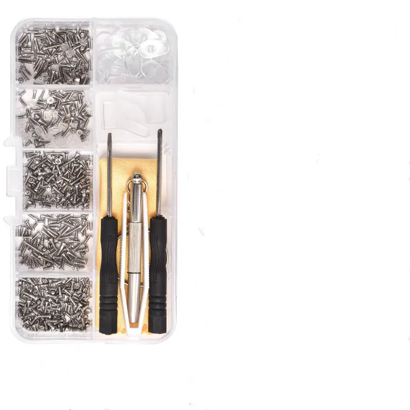 Набор для ремонта очков, солнцезащитных очков, винтов, гаек, колодок, набор инструментов для оптического ремонта