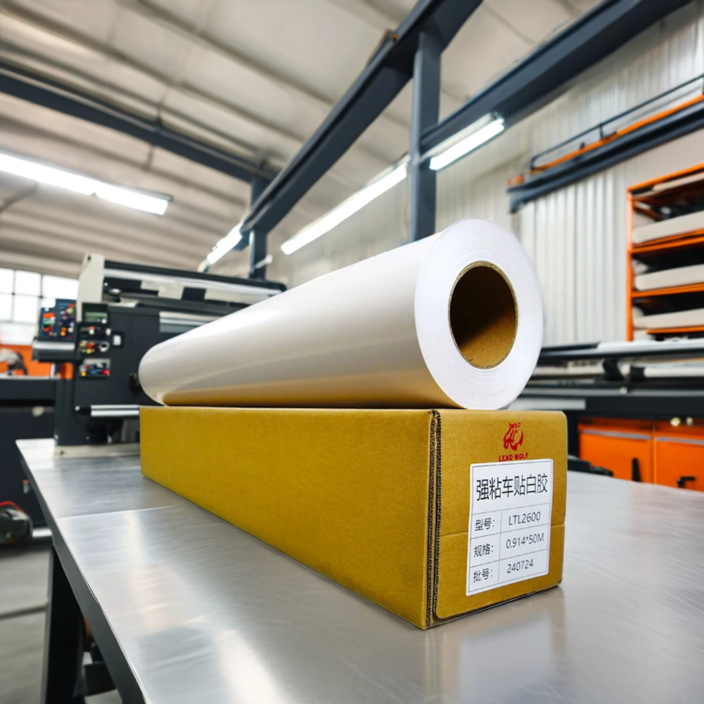 Self Adhesive Vinyl Roll Pvc Printable Eco Solvent Adhesive Permanent Vinyl Roll For Printing Materials