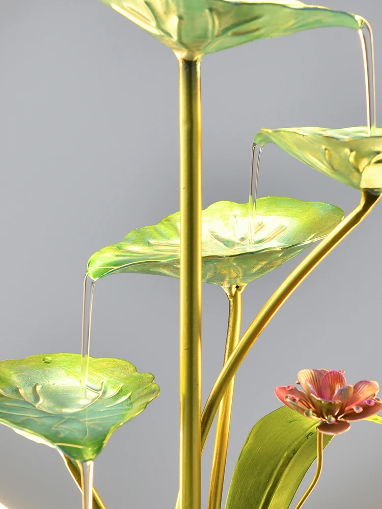 Feng Shui Wheel Brings Wealth, Flowing Water Brings Wealth, Decorative Decoration, Light Luxury, Entrance Decoration Fountain