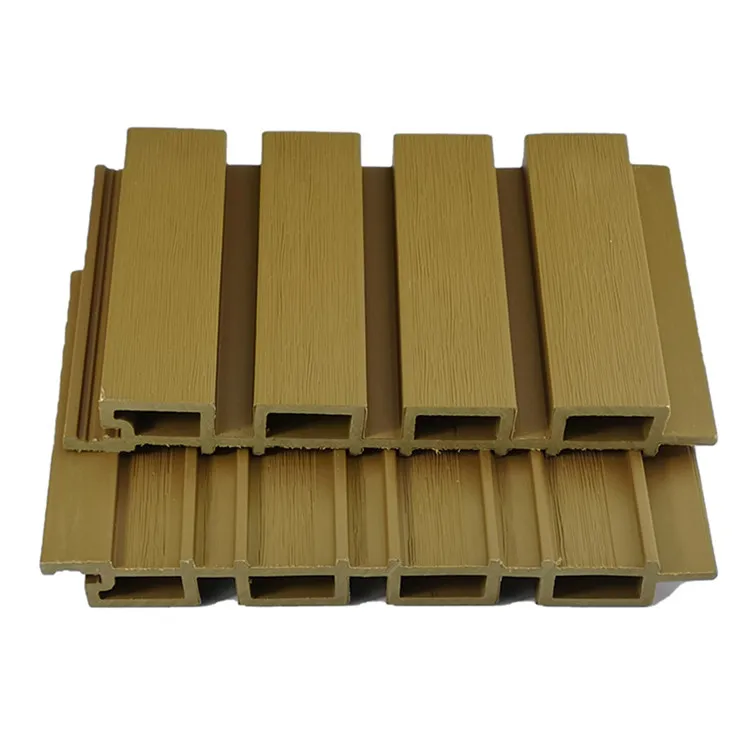 New Design Hot Sale Home Interior Fluted Wall Panel Wpc Wooden Wall Slat Panel Cladding Wall Panel