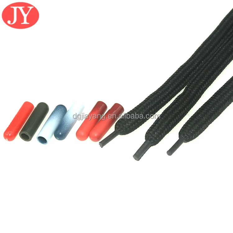 ABS rubber coating plastic aglet cord custom logo hoodies aglet ends hard plastic shoelace tips