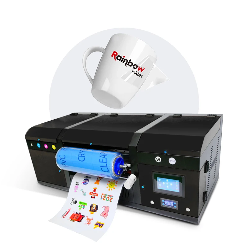 Desktop Sticker Printer A3 UV DTF Printer with Lamination High Quality UV DTF Flatbed Printer