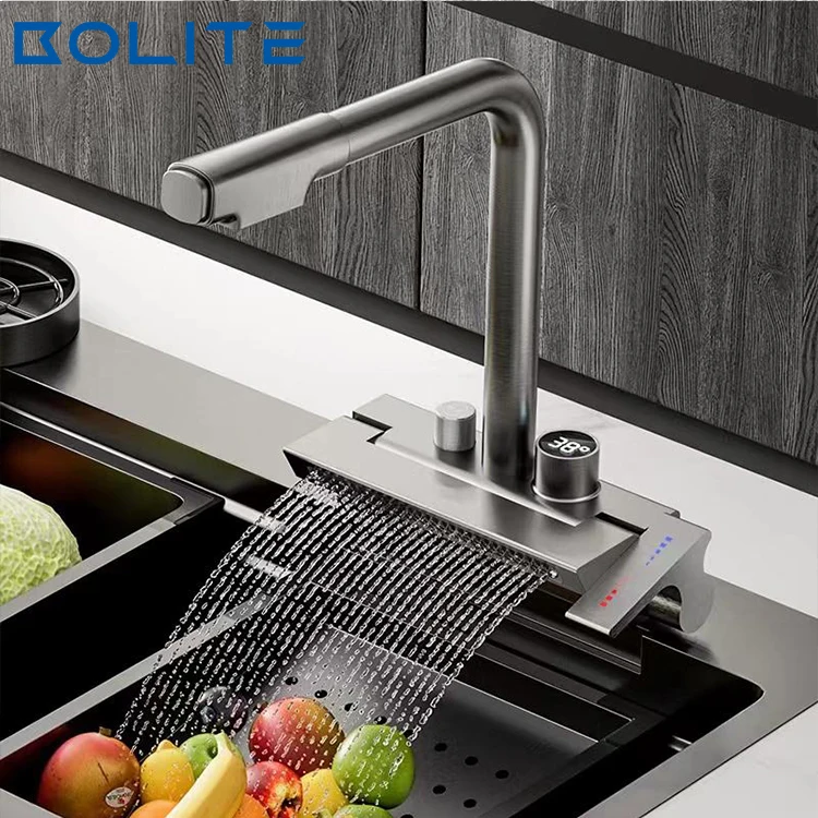 Kitchen Faucet Intelligent Touch Non-Contact Kitchen Faucet Pull-Down Kitchen Sink Faucet