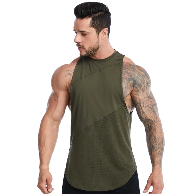Wholesale summer sports tank tops men loose large size Wholesale summer sports tank tops men loose large size sleeveless sweat r