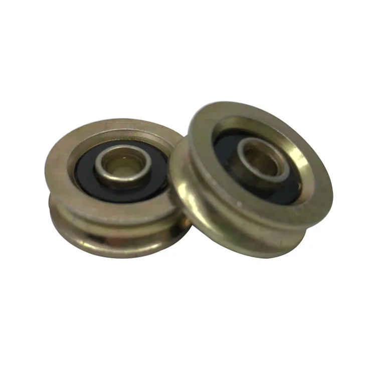 Small U Groove Turkey Brass Metal Rust Proof Steel Roller Cable Pulleys Wheel With Bearing