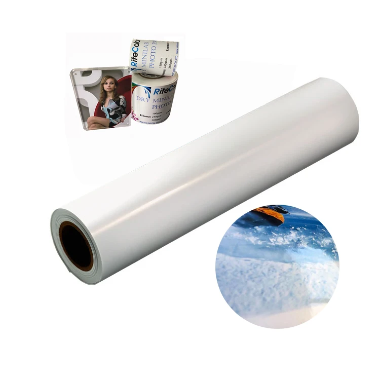 printing waterproof inkjet digital roll sheet silver halide photo paper for minilab
