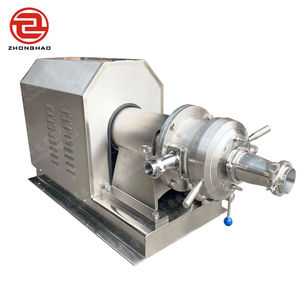 Sanitary stainless steel  horizontal colloid mill Food Grinder Tahini Peanut butter Meat Grinding Machine