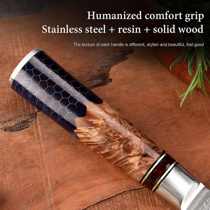 Hot professional Japan sushi sashimi knives meat carving fillet paring damascus steel kitchen chef knife Set
