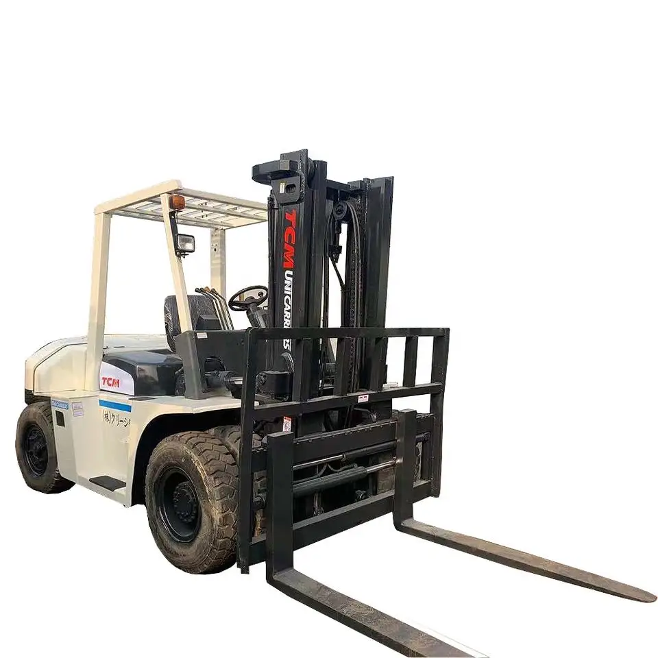 Used high-quality forklift TCM 7TON offers a one-year  warranty and cheap global shipping prices