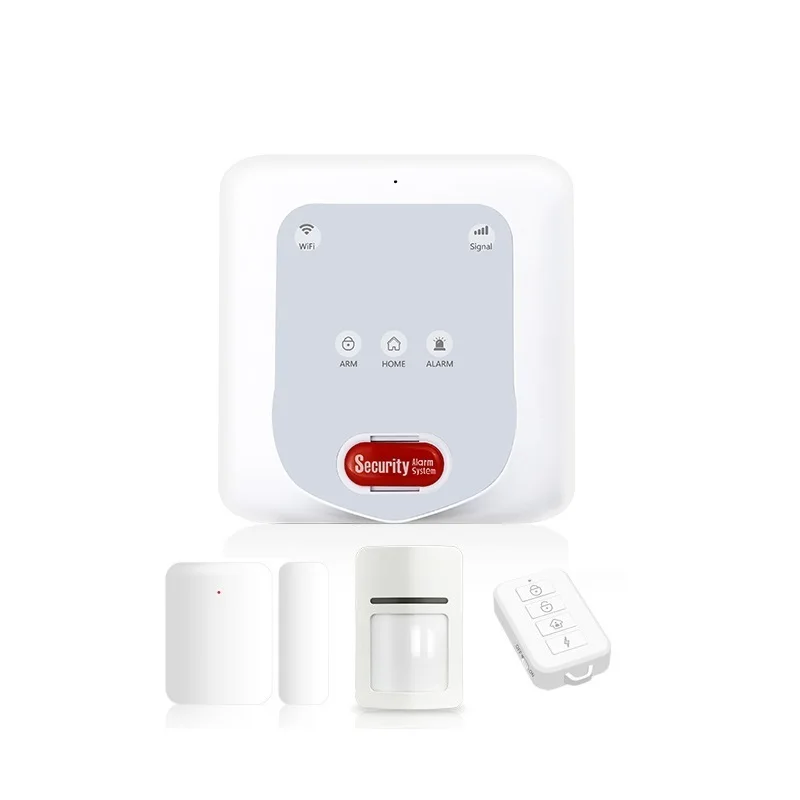 Zigbee Alarm Security System, Wireless Detector Sensor Kit App Remote Control for Home Burglar Security Alarm System