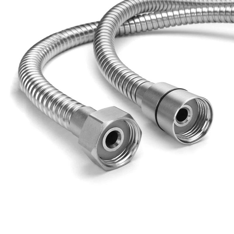 Wholesale 304 Stainless Steel Metal Hose Water Heater Shower Hoses Nozzle Connecting Pipe Encrypted Thickened Shower Hose Pipe