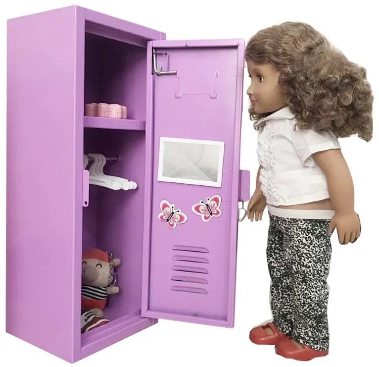 Baby dream Lockers house school style storage cabinet purple adorable locker for 18 inch