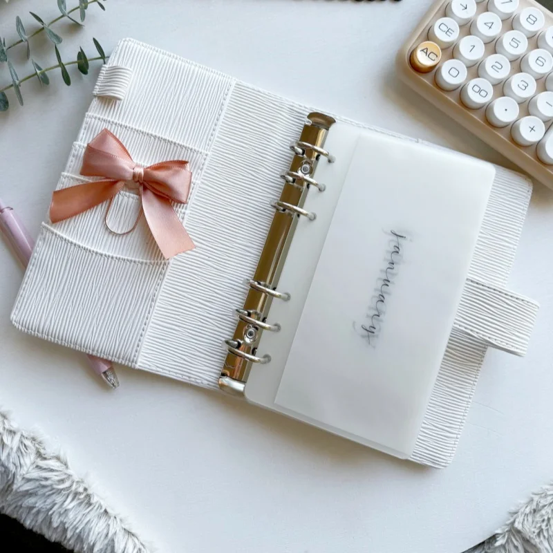 A5 Cash Envelope Money Organizer Binder Budget Planner Cover- Monthly Finance Organizer Vegan Leather Agenda Notebook