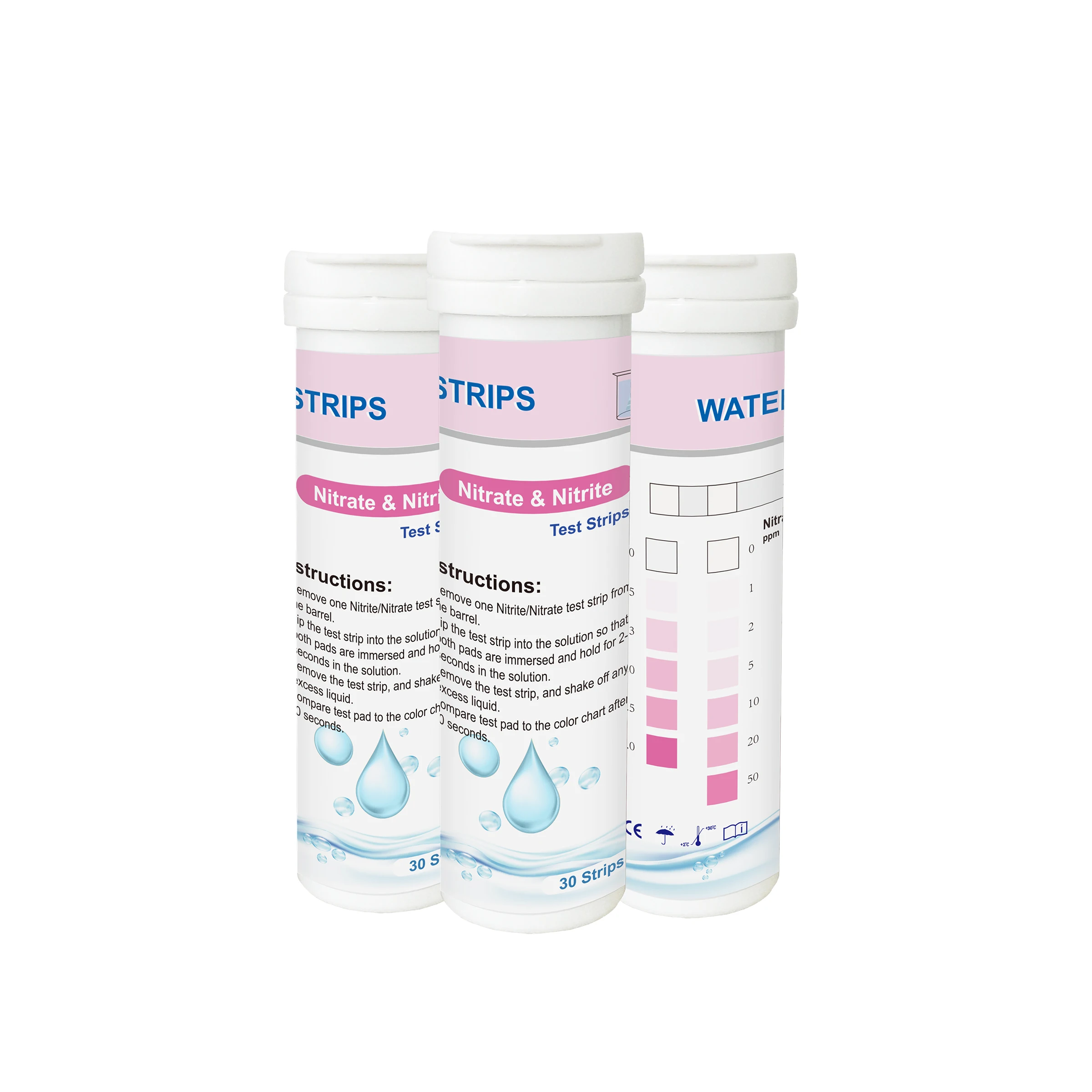 Hot sale Manufacturer Multipurpose  Nitrate Nitrite drinking water tester strips