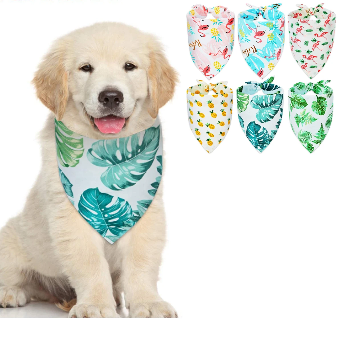 Wholesale customized pattern Dog Bandana for pet dogs