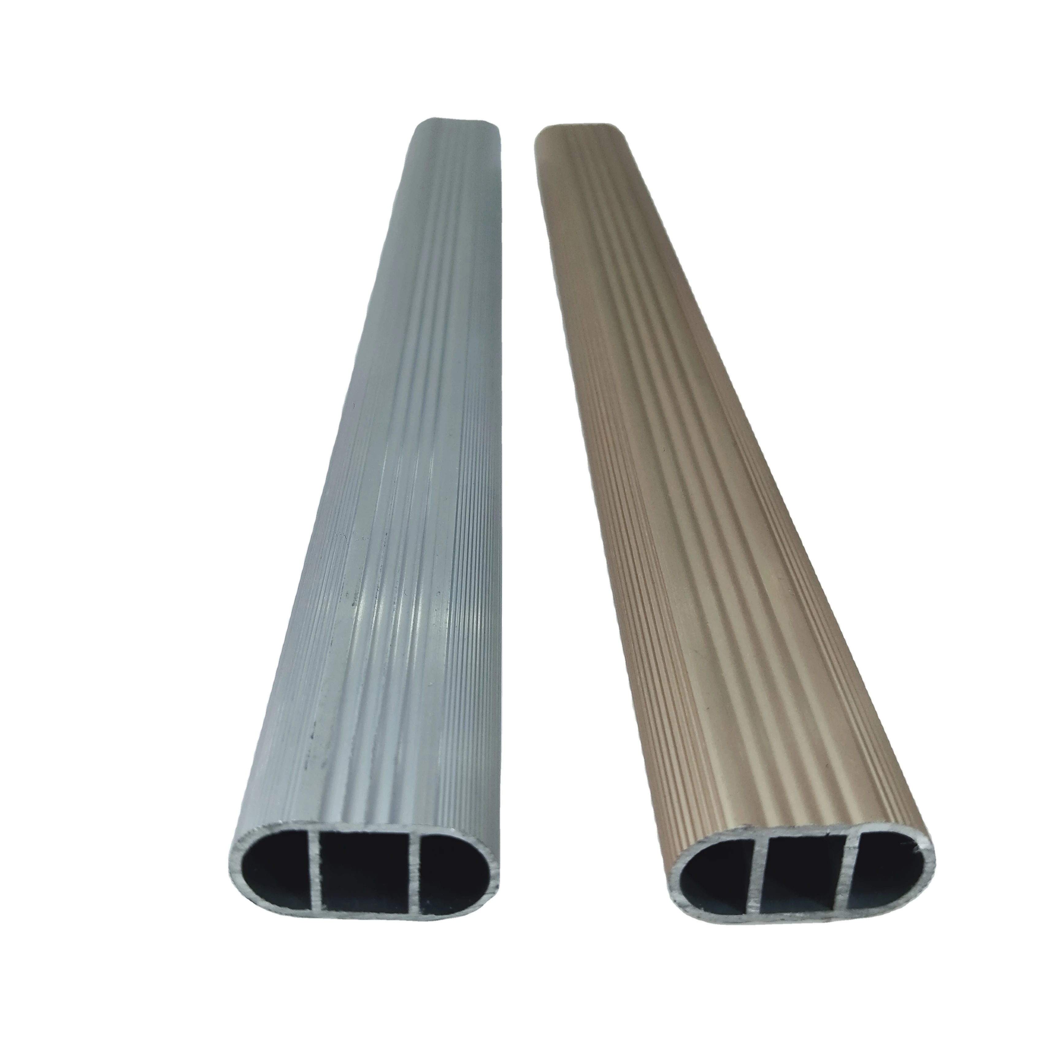 Aluminium Wardrobe Clothes Hanger Beam-Extrusion Aluminium Oval Tube Profile