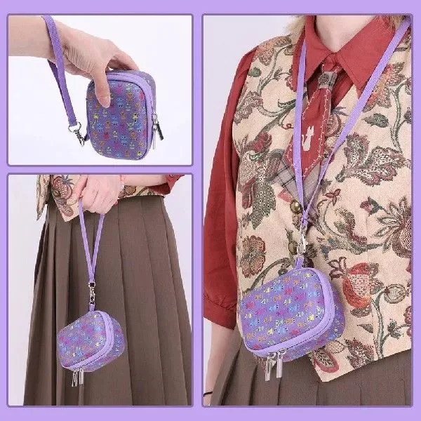Customized EVA hard shell virtual electronic pet storage bag travel case portable pet game console case suitcase