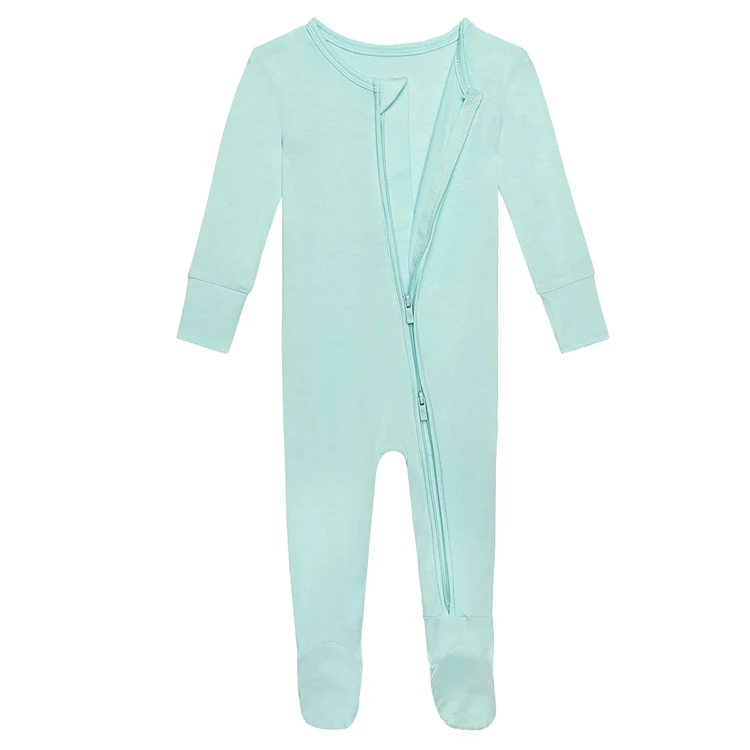 Baby Footed Sleepwear Infant Bodysuit Plain Baby Onesie Romper Footed Newborn Baby Clothes