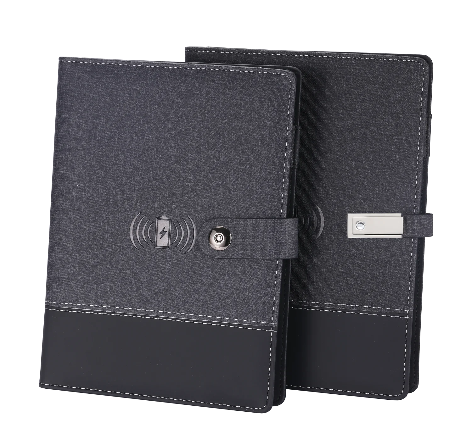 LORK  HOT NEW Power Bank Diary Planner with USB Flash Drive Phone Charger  A5 Leather Notebook Agenda for Business Gift