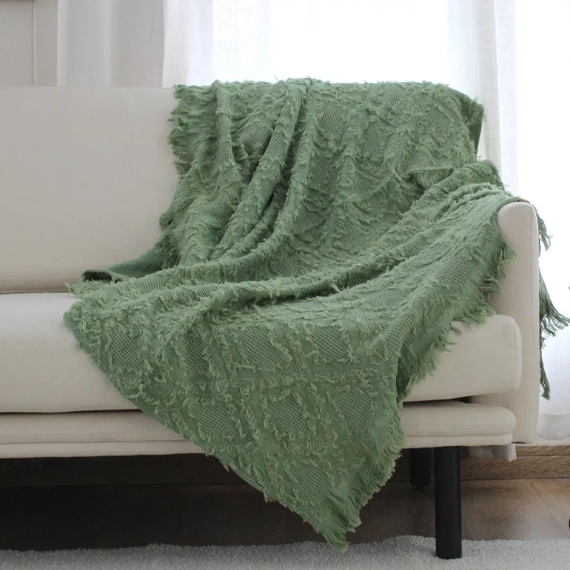 High quality comfort blankets all season blanket fringe blanket for couches