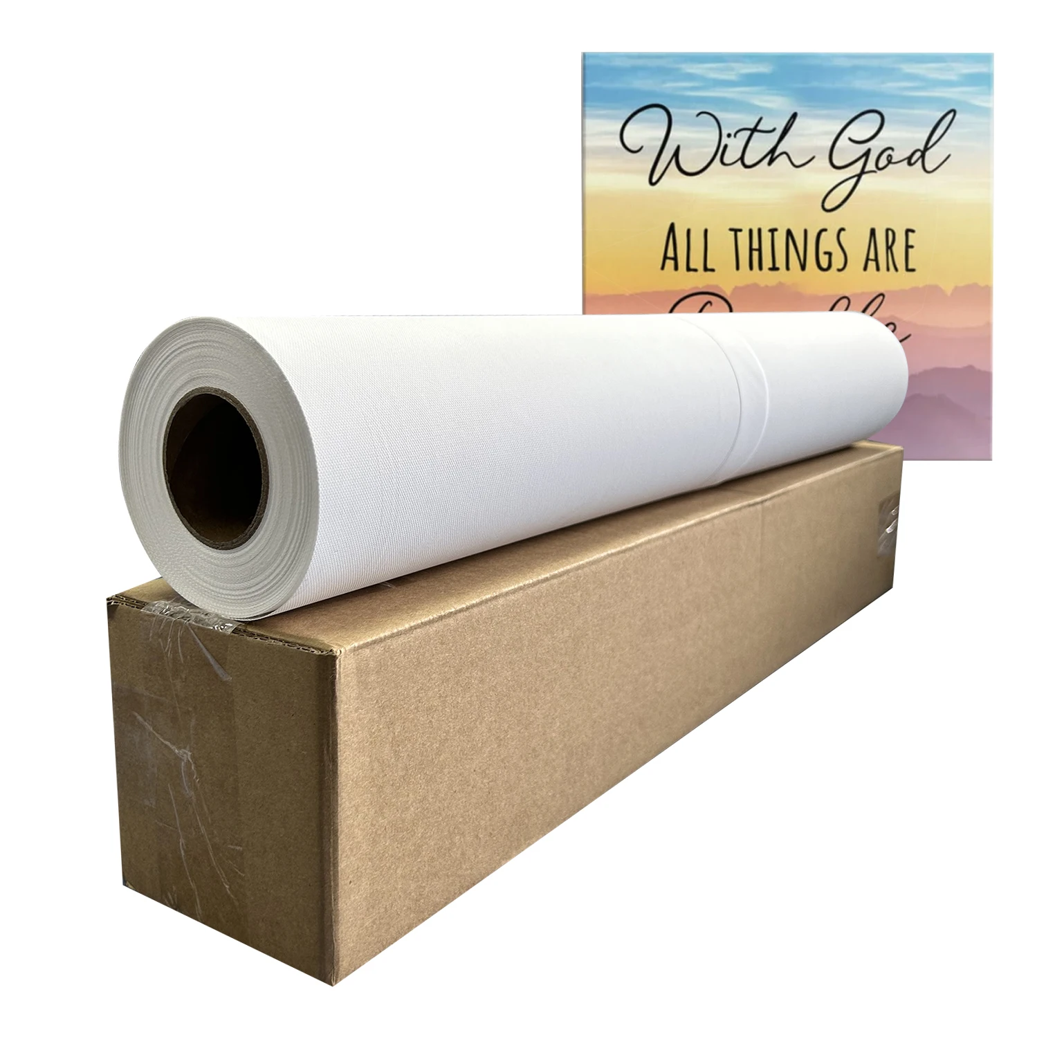 400gsm poly cotton in large format inkjet canvas for inkjet printing from colorfan