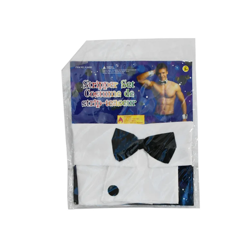 Забавная одежда для Хэллоуина аксессуары из трех предметов с легким мочевым пузырем цветной галстук-бабочка шарик карнавального