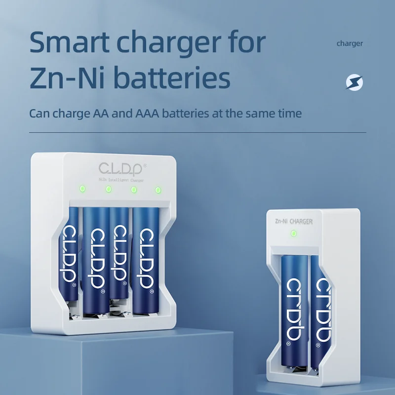 High capacity 1.6v NiZn rechargeable aaa batteries long cycle life reusable aaa battery bulk personalized