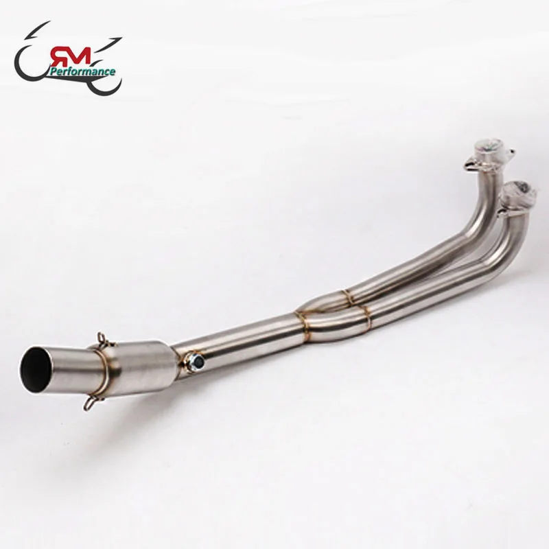 Slip On Motorcycle Exhaust Modified Stainless Steel Escape Moto Front Link Pipe For KYMCO AK550 AK 550 Bike Scooter Tube
